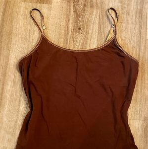 Energie brown shelf bra tank top size medium.